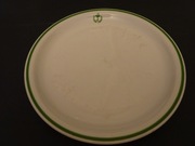 Talerz obiadowy Służba Zdrowia, PRL, talerz Lubiana PRL