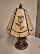 Piękna nocna lampka Tiffany motyw róży