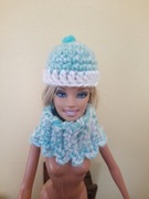 Ubranko dla Barbie czapka + komin