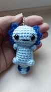 Aksolotl maskotka na szydełku, brelok, ręcznie robiona ,hand made