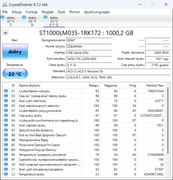 Dysk twardy 2.5' Seagate ST1000LM035-1RK172 1TB - SPRAWNY - S.M.A.R.T