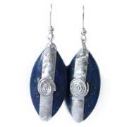 LAPIS LAZULI Z PIRYTEM SREBRO NA PREZENT METALOPLASTYKA ETNO EGIPSKIE