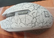 Mysz bezprzewodowa Bluetooth 5.2 + antena USB, Mysz do gier RGB, Cicha mysz