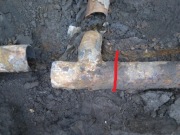 Trójnik rozdzielacz rury Rura stalowa fi 114mm 11,4cm element T 1 szt