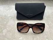 Okulary przeciwsłoneczne Dolce&Gabbana brązowe ze złotym rozmiar 65