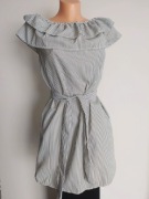 Sukienka w paski z falbanką 34/36 Nowa