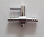 Zaworek metalowy do wężyka 4/6mm