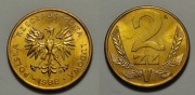 2 zł 1988, mennicza, destrukt "duch"