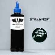 DYNAMIC TRIPLE BLACK | 240 ml | Potrójnie czarny | Tusz do tatuażu | Farba