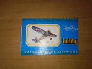 Czekolada Hobby Mleczna Samolot PZL P11c puste opakowanie okładka PRL