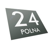 METALOWA tabliczka adresowa numer domu budynku na dom 30x25 szara szary Z