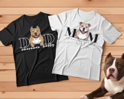 Personalizowana koszulka z psem AMERICAN BULLY Dog Dad Dog Mam prezent