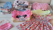 zestaw ubranek dla dziewczynki 92-98 cm 56 sztuk