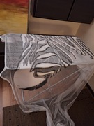 Fluorescencyjna firana zebra