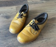 Skórzane sznurowane buty z gumową, antypoślizgową podeszwą, r. 37.