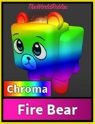 Roblox Murder Mystery 2 Fire Bear Chroma