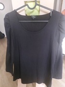 Bluzka bawełniana czarna długi rękaw L