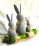 Zajączki dekoracyjne 3 szt 