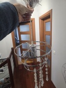 Lampa wisząca  szklany klosz