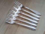 POSREBRZANE WIDELCZYKI DO CIASTA TORTU NIEMCY