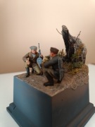 Gotowe pomalowane figurki partyzantów w 1-35 na podstawce