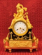 Zegar Empire OK 1820 r XIX Brąz Złocony Sprawny Antyk 