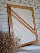 Boho obraz w dębowej ramie RĘKODZIEŁO 