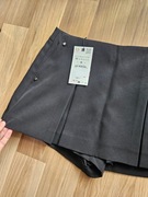 spódnico spodenki czarne zakładki zara