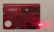 Victorinox Swisscard Lite czerwona latarka pierwszy model 2003do2009 unikat