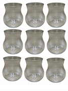 Mini wazoniki kubeczki na deser przeźroczyste plastikowe 12szt