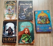 ZESTAW 5 KSIĄŻEK FANTASTY HOBBIT Harry Potter Opowieści z Narnii lektury