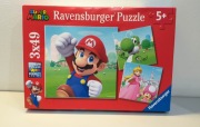 Ravensburger, puzzle, Super Mario, 3x49 el. Super Mario