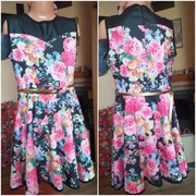 Śliczna sukienka w kwiatki 146.Wiosna!