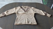 Sweter robiony na drutach handmade