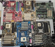 6 x PŁYTY GŁÓWNE STARE KOMPUTERY - ZŁOM KOMPUTEROWY