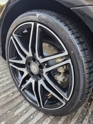 Felgi Mercedes AMG srebrne 19 cali jak nowe opony Continental czujniki 