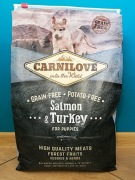 Carnilove Dog Puppy Salmon & Turkey (łosoś & indyk) 4 kg