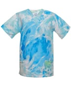 Bluza medyczna męska we wzory wzorzysta MORSKA scrubs męski rozmiar M