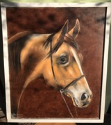 Portret konia obraz olej na płótnie
