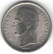 Wenezuela 25 centimos 1977 17 mm nr 1 