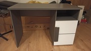 Biurko na komputer szaro-biały