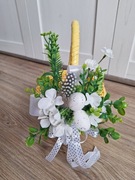 Stroik do koszyczka, gotowa dekoracja koszyczka