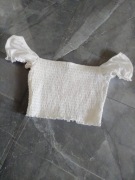 Bluzka top biała H&M rozmiar M