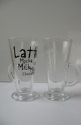 2 SZKLANKI DO LATTE, MLEKA, CZEKOLADY