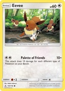 6 kart Pokemon Eevee 105/156 + Lopunny HOLO 107/156 + Type: Null 115/156
