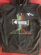 Bluza bawełniana chłopięca z kapturem czarna rozmiar M