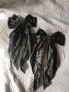 Spinki do włosów kokarda 2szt czarne modna elegancka