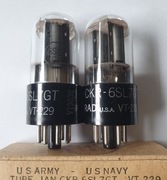 6SL7 GT Ken-Rad VT-229 JAN-CKR NOS Wojskowe Para Lampy USA 1940's Tube