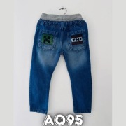 Spodnie jeansowe Minecraft joggery F&F 5-6lat 110-116cm A095