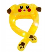 Pluszowa Czapka z Ruchomymi Uszami Pikachu Pokemon